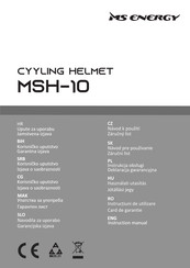 MS ENERGY Cyyling Helmet MSH-10S Instruction Manual