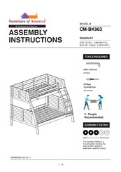 Furniture of America Hoople Trundle CM-BK963 Assembly Instructions Manual