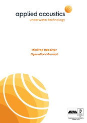 APPLIED ACOUSTICS 101G Operation Manual