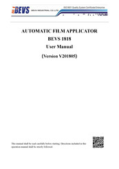 BEVS 1818 Series User Manual