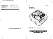 A.W. Sperry Instruments 3005 Operating	 Instruction