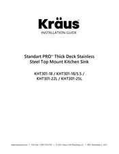 Kraus Standart PRO KHT301-18 Installation Manual