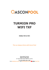 Ascon Pool TURMION PRO TXF2 Manual