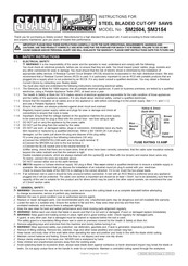 Sealey Quality MACHINERY SM2504 Instructions