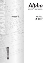 Alpha DS 24 TF Instruction And Warning Book