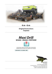 SKY Agriculture Maxi Drill W4000 FERTISEM Original Instructions Manual