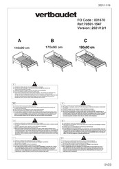 Vertbaudet Retro 70501-1547 Assembly Instructions Manual