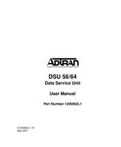 ADTRAN DSU 56/64 User Manual