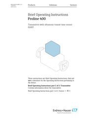 Endress+Hauser HART Proline 400 Brief Operating Instructions