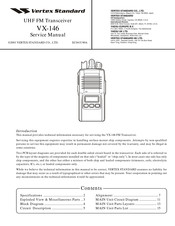 Vertex Standard VX-146 Service Manual