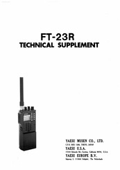 Yaesu FT-23R Technical Supplement