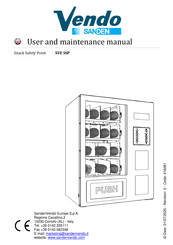 SandenVendo SVE SSP User And Maintenance Manual