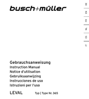 Busch+Müller LEVAL 365 Instruction Manual