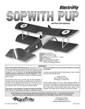 GREAT PLANES ElectriFly Sopwith Pup Instruction Manual