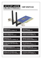 König Electronic CMP-WNPCI40 Manual