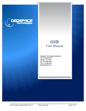 Geospace GSB-3 User Manual