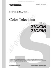 Toshiba 21CZ3R Service Manual