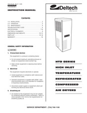 Deltech HTD Series Instruction Manual