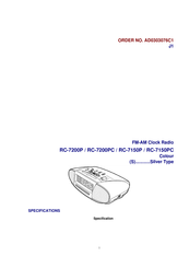 Panasonic RC-7200P Quick Start Manual