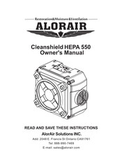ALORAIR PureAiro HEPA Pro 870 Owner's Manual