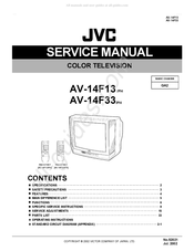 JVC AV-14F13/PH Service Manual
