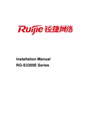 Ruijie RG-S3250E-24 Installation Manual