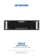AE Techron 8504 Operator's Manual