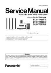 Panasonic SC-BTT785GS Service Manual