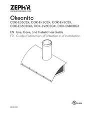 Zephyr Okeanito COK-E48CSX Use, Care And Installation Manual
