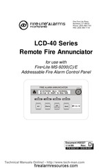 Fire-Lite Alarms LCD-40 Series Manual
