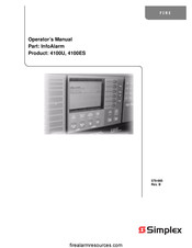 Simplex InfoAlarm 4100ES Operator's Manual
