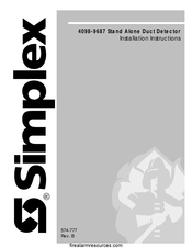 Simplex 4098-9687 Installation Instructions Manual