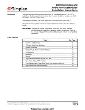 Simplex 742-521 Installation Instructions Manual