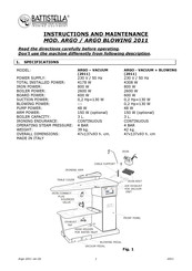 battistella ARGO Instruction And Maintenance