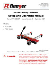 Ranger GoCar RCD-1500EX Setup And Operation Manual