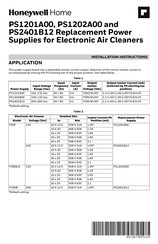 Honeywell Home PS2401B12 Installation Instructions Manual
