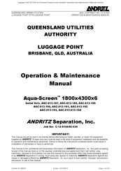 Andritz Aqua-Screen ASC-013-013-194 Operation & Maintenance Manual