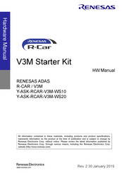 Renesas Y-ASK-RCAR-V3M-WS10 Manual