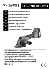 Worcraft CAG-S20LiBH-125J Instruction Manual