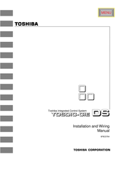 Toshiba TOSDIC-CIE DS Installation And Wiring Manual