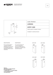 Agape LARIANA ACER1126M Assembly Instructions