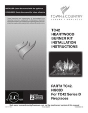 Town & Country Fireplaces NG05D Installation Instructions Manual
