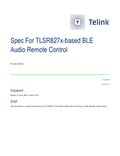 TELink TLSR827 Series Manual