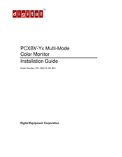 Digital Equipment PCXBV-Y Series Installation Manual