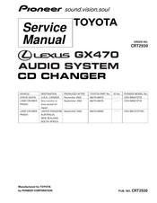 Pioneer CDX-M8027ZT/E Service Manual