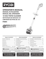 Ryobi P2904 Operator's Manual