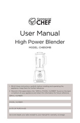 Commercial CHEF CHB50MB User Manual