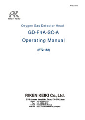 Riken Keiki GD-F4A-SC-A Operating Manual