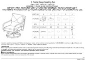 Sunvilla 1476130 Assembly / Care & Use Instructions