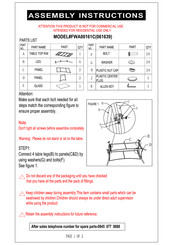 Argos FWA00161C Assembly Instructions Manual